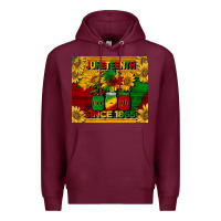 Burgundy juneteenth since 1865 tumbler Premium Hoodie - BarkalooDesign