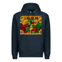 Navy juneteenth since 1865 tumbler Premium Hoodie - BarkalooDesign