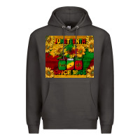 Smoke juneteenth since 1865 tumbler Premium Hoodie - BarkalooDesign