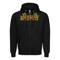 Black Cactus Leopard Sunflower Mama and Mini Set Zipper Hoodie - Jasminsmagicworld