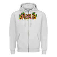 Dove Grey Cactus Leopard Sunflower Mama and Mini Set Zipper Hoodie - Jasminsmagicworld