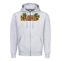 Heather Grey Cactus Leopard Sunflower Mama and Mini Set Zipper Hoodie - Jasminsmagicworld