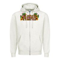 Oatmeal Heather Cactus Leopard Sunflower Mama and Mini Set Zipper Hoodie - Jasminsmagicworld