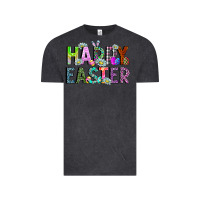 Vintage Black Happy Easter Vintage Tee - CowhideDigitalArt