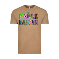 Vintage Coffee Happy Easter Vintage Tee - CowhideDigitalArt