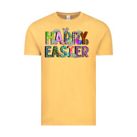 Vintage Mustard Happy Easter Vintage Tee - CowhideDigitalArt