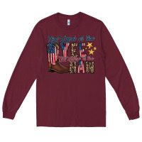 Burgundy the land yee the home of the haw Long Sleeve Tee - RacoonDesign
