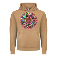 Vintage Camel sunflower and tie dye with peace sign Vintage Hoodie - Artiststas