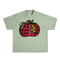 Oil Green Buffalo Pumpkin Urban Heavy Tee - CowhideDigitalArt