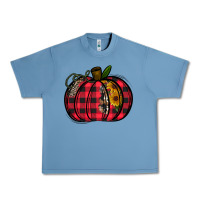 Pebble Blue Buffalo Pumpkin Urban Heavy Tee - CowhideDigitalArt