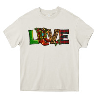 Cream Christmas boots love Heavy Core Tee - RanaPortraitStore