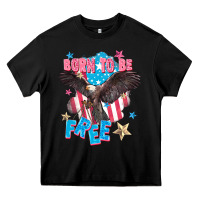Black Born to be free Heavy Core Tee - FaDigitalArtStudio