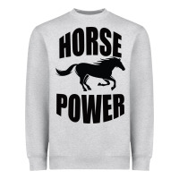 Heather Grey Horse Power Heavyweight Sweatshirt - Bettercallsaul