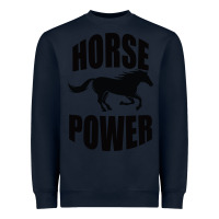 Navy Horse Power Heavyweight Sweatshirt - Bettercallsaul