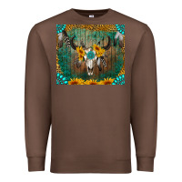 Chestnut boho bullskull Premium Sweatshirt - RanaPortraitStore