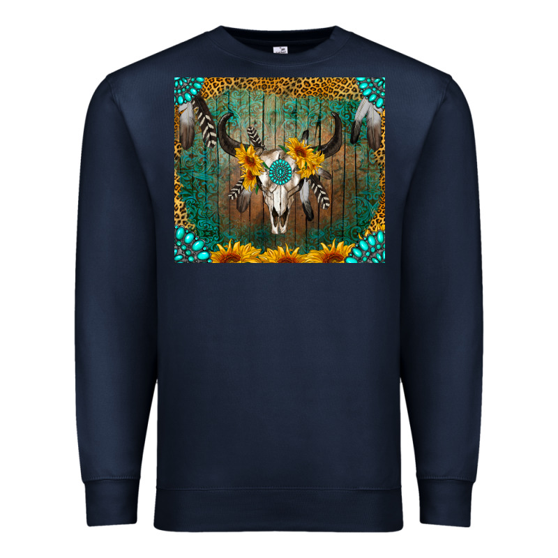 Boho Bullskull Premium Sweatshirt by RanaPortraitStore | Teevron