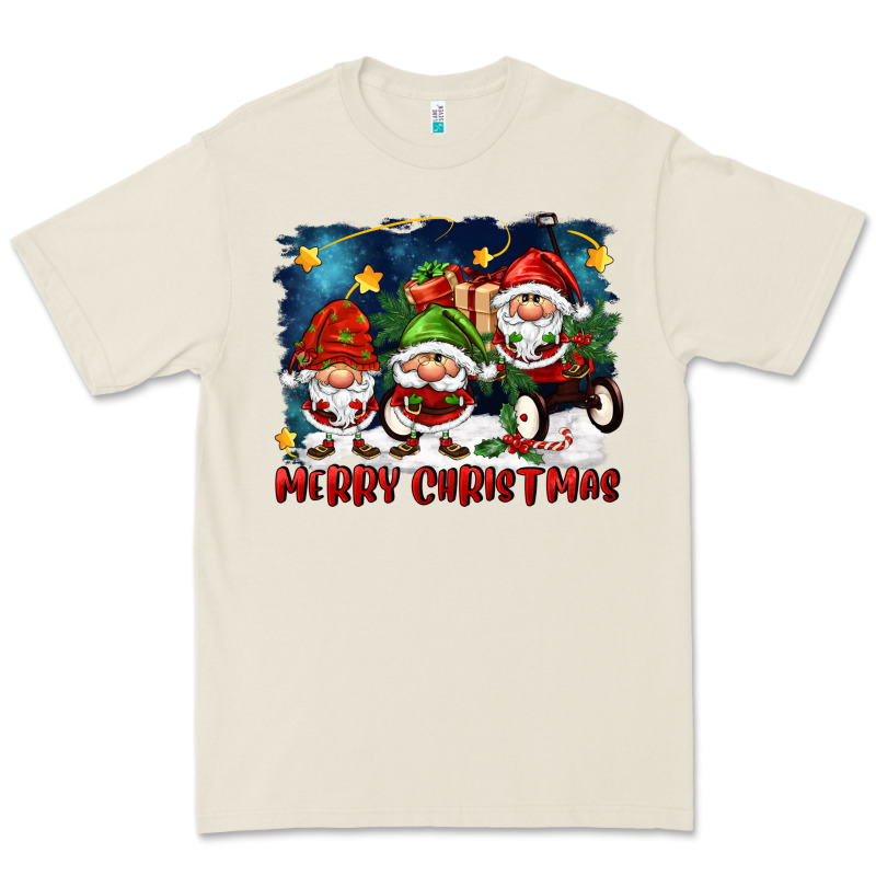 Merry Christmas Gnomies Wagon Premium Tee by FaDigitalArtStudio | Teevron