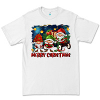 White merry christmas gnomies wagon Premium Tee - FaDigitalArtStudio