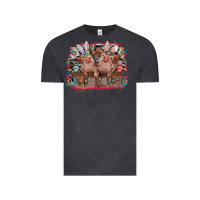 Vintage Black Happy Easter Vintage Tee - CowhideDigitalArt