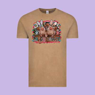 Happy Easter Vintage Tee Designed By Cowhidedigitalart