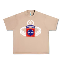 Burro 82nd Airborne Div Parachutist Wings and Patch - Distressed Urban Heavy Tee - baoMotion