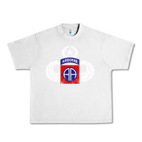 Lunar Rock 82nd Airborne Div Parachutist Wings and Patch - Distressed Urban Heavy Tee - baoMotion