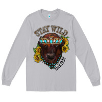 Moon Dust turquoise bison Long Sleeve Tee - RacoonDesign