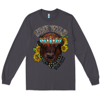 Smoke turquoise bison Long Sleeve Tee - RacoonDesign