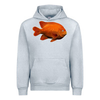 Heather Grey California Garibaldi Fish Urban Hoodie - RanaPortraitStore