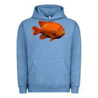 Pigment Pebble Blue California Garibaldi Fish Urban Hoodie - RanaPortraitStore
