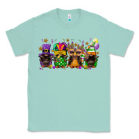 Seafoam Mardi Gras afro gnomies Classic Tee - FaDigitalArtStudio