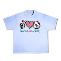 Grape Ice Peace Love Husky Urban Heavy Tee - Jasminsmagicworld