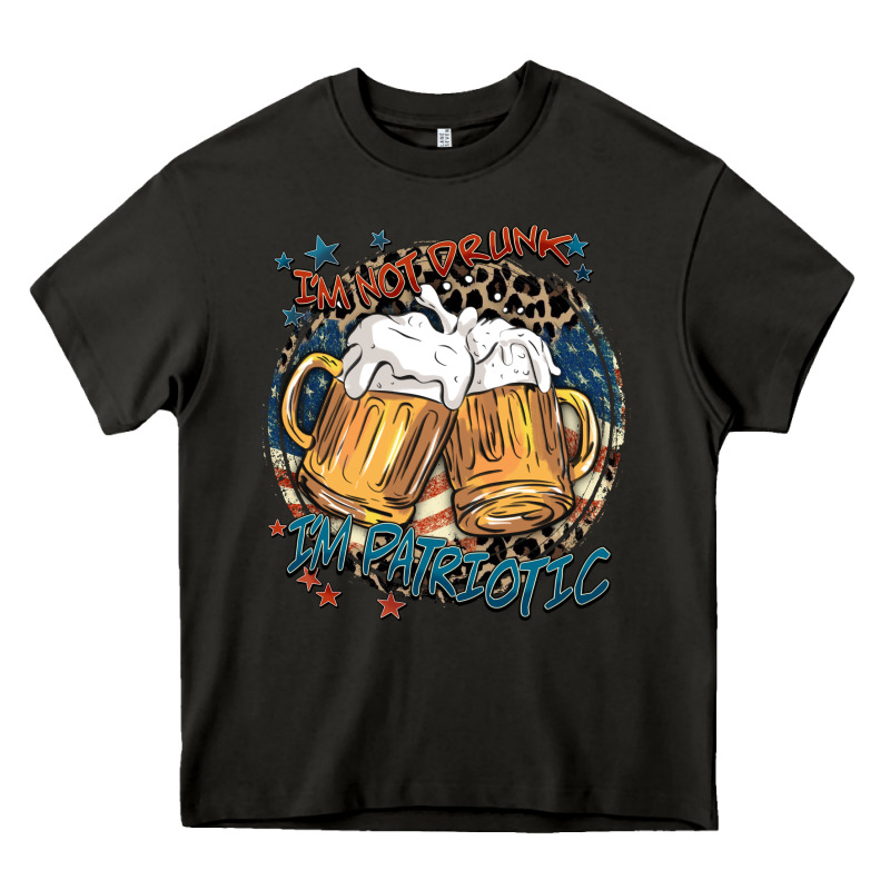 I'm Not Drunk I'm Patriotic Heavy Core Tee by FaDigitalArtStudio | Teevron