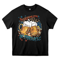 Black I'm not drunk i'm patriotic Heavy Core Tee - FaDigitalArtStudio