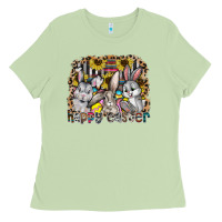 Matcha Happy Easter Ladies Tee - CowhideDigitalArt