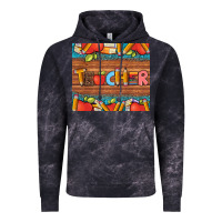 Cloud Black teacher and pens apples books leopard and tooled leather tumbler Vintage Hoodie - Artiststas