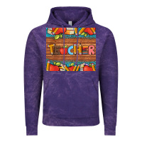 Cloud Purple teacher and pens apples books leopard and tooled leather tumbler Vintage Hoodie - Artiststas
