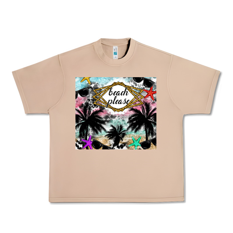 Beach Please Urban Heavy Tee by CowhideDigitalArt | Teevron