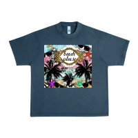 Midnight Navy Beach Please Urban Heavy Tee - CowhideDigitalArt