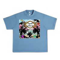 Pebble Blue Beach Please Urban Heavy Tee - CowhideDigitalArt