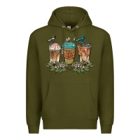 Army Green western coffees Premium Hoodie - BarkalooDesign