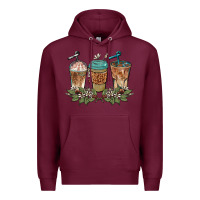 Burgundy western coffees Premium Hoodie - BarkalooDesign
