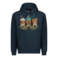 Navy western coffees Premium Hoodie - BarkalooDesign