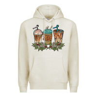 Oatmeal Heather western coffees Premium Hoodie - BarkalooDesign