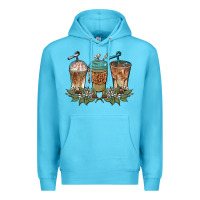 Ocean Blue western coffees Premium Hoodie - BarkalooDesign
