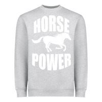 Heather Grey Horse Power Heavyweight Sweatshirt - Bettercallsaul