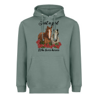 Sage just a girl who loves horses no background Heavyweight Hoodie - RanaPortraitStore