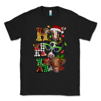 Black Christmas ho ho ho cow Classic Tee - BarkalooDesign