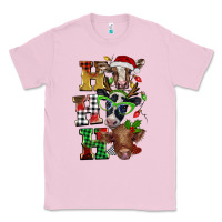 Bubblegum Pink Christmas ho ho ho cow Classic Tee - BarkalooDesign