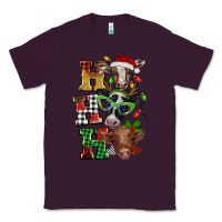 Plum Christmas ho ho ho cow Classic Tee - BarkalooDesign